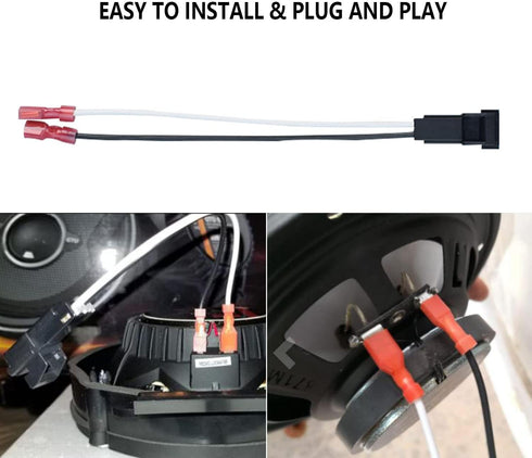 72-4568 (4Pcs) Speaker Adapter Wiring Harness Replacement for General Motor Vehicles GMC Buick Cadillac Chevy Silverado