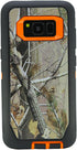WallSkiN Heavy Duty Case for Galaxy S8 (5.8"), Military Grade Drop Protection with Holster - Camouflage/Orange