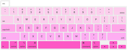 Se7enline Compatible with MacBook Keyboard Cover - for 2019-2021 Mac Pro 13 inch & 2020-2024 Mac Pro 16 inch, Gradient
