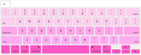 Se7enline Compatible with MacBook Keyboard Cover - for 2019-2021 Mac Pro 13 inch & 2020-2024 Mac Pro 16 inch, Gradient