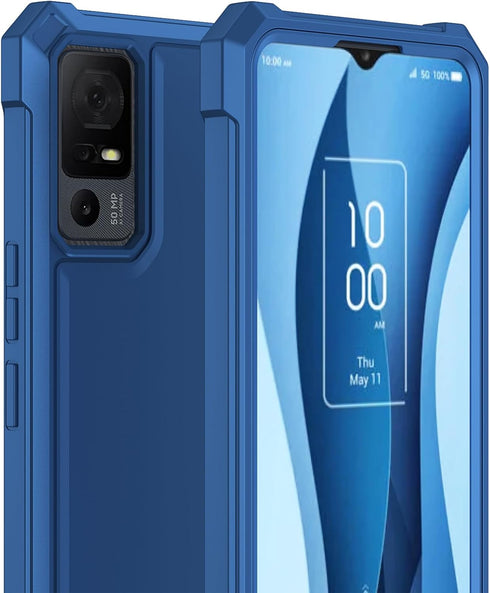 Ailiber TCL 40 XE Phone Case with Screen Protector, 2 Layer Structure Protection, Blue