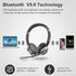 Earbay Wireless Headset, Bluetooth Headsets with Microphone Noise Cancelling, On Ear Headphones for Zoom/Ms Teams/Skype
