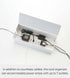 Yamazaki Home Cable Box - Outlet Cord Storage Organizer, Cover Protector, ABS Plastic, One Size, White