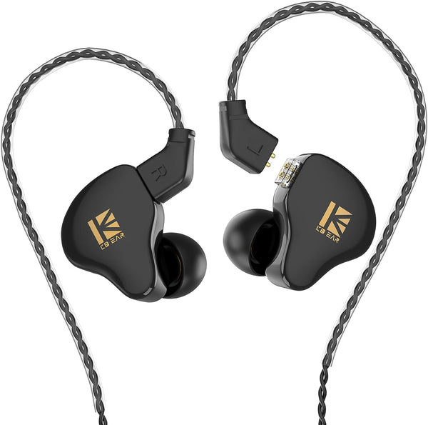 KBEAR KS1 Earphones: Super Bass IEM Headphones with Crystal Clear Sound & High-Resolution Noise Canceling for Musicians.