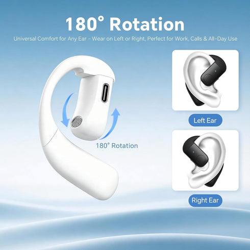Headsets Xmenha Single Bluetooth Phone Earpiece Earbud One Ear Piece Open Ear Bud Air Bone Conduction Earbud Earless