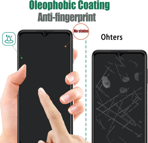 3 Pack Anti-Spy Tempered Glass Privacy Screen Protector for Samsung Galaxy A12/A13/A32 5G/A03S/A02S/A04E/A04S, Full