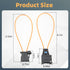 Narcilors 2 Pcs Male and Female Fiber Optic Loop Bypass Replacement for BMW Replacement for Mercedes Benz Diagnostic