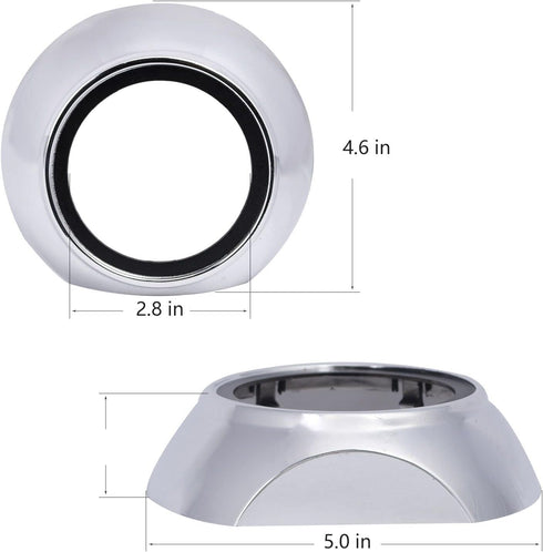 YUFANYA 3.0Inch Universal Silver Mask Projector Shrouds for 2.5Inch or 3.0Inch Lens