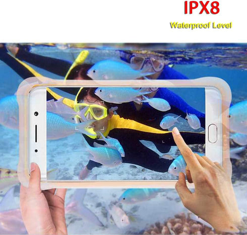 Underwater Photography Waterproof Phone Case Pouch for iPhone 6/7/8, Enhanced Dry Bag with Armband IPX8 Certified