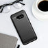 Osophter Shock-Absorption Flexible TPU Rubber Case for LG G8X Thinq/V50S Thinq, Full-Body Protective Cover - Black