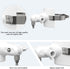 Pole Mount Bracket for Pan Tilt Camera - Multifunctional Winding Installation (1 Pack, White)