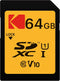 KODAK Premium 64GB Memory Card, 85MBs Read Speed for Full HD Video & High-Resolution Pictures, SDHC/SDXC