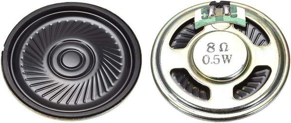 uxcell 0.5 W 8 Ohm 40mm Round-Shape Magnetic Speaker Replacement Loudspeaker, 2pcs DIY