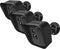 Frienda 360 Degree Adjustable Wall Mount Bracket and Silicone Protective Skin for Blink XT Security Camera (3, Black)