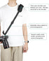 PULUZ Quick Release Anti-Slip Camera Sling Strap, Shoulder Crossbody Nylon with Zipper Pocket for Photographers