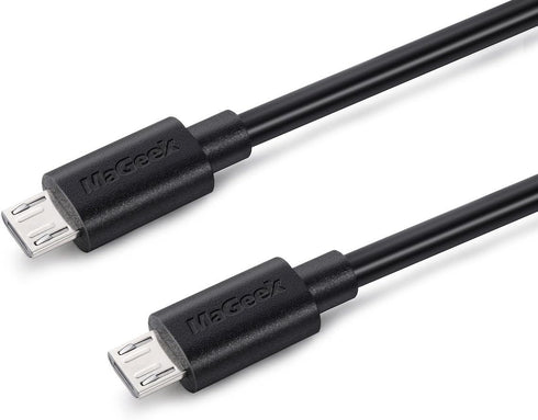 MaGeek Micro USB Cable (2-Pack) 10ft, Extra Long High Speed Charge & Sync Cord for Samsung, LG, Nexus, Android (Black)
