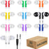 Gaosen 50 Pack Bulk Kids Earbuds for School Classroom, Multi Colored Student Wired