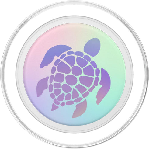 Purple Teal Sea Turtle PopSockets PopGrip for MagSafe