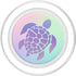 Purple Teal Sea Turtle PopSockets PopGrip for MagSafe