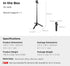 SMALLRIG 7.8-21.6in 360 5 Pro/4, 1/4-20" 13/12/11, 5435 Action Camera Selfie Stick Tripod, Extendable, Ball Head, Cold