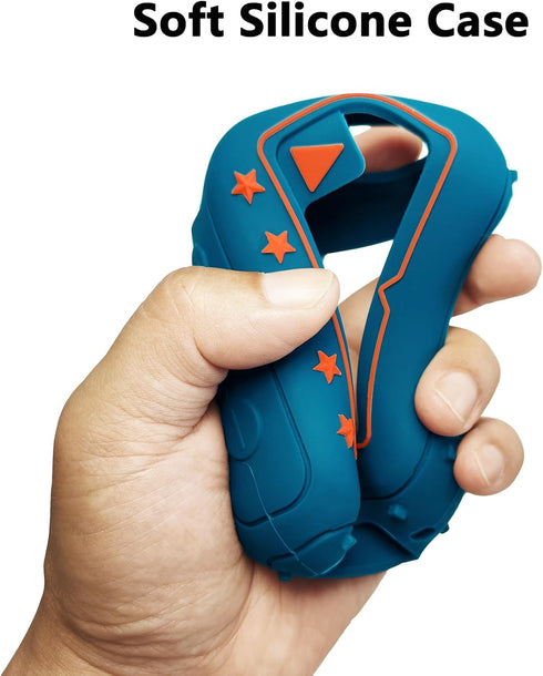 JBL Go 4 Silicone Cover Case, Protective Skin Holder for Ultra Portable Bluetooth Speaker Accessories (Blue)
