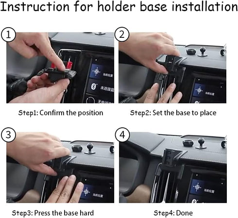 Car Phone Holder for Volvo XC40 2019-2025 SUV Auto Accessories Navigation Bracket Mobile Cell Phone Mount