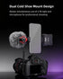 Xixan Metal Phone Tripod Mount Adapter, Smartphone Holder Clamp Support Stand with Cold Shoe, Compatible with iPhone