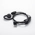 Single Wire Swivel Walkie Talkie Earphone with PTT and Microphone for 2 Pin 2.5mm+3.5mm Motorola Two Way Radio CP200,