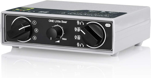 Portable 3-Way Audio Switcher Box Splitter for Headphone Microphones