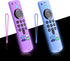 weishan 2-Pack Glowing Remote Cover, Silicone Protective Case with Lanyard, Glow Blue and