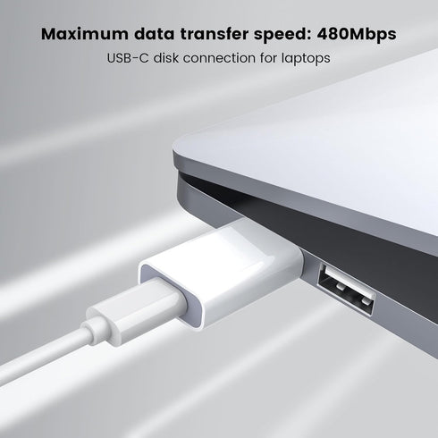 MOSWAG USB to USB C Adapter, USB C Female to USB Male for Apple MagSafe Watch, iPhone, iPad, Galaxy Note