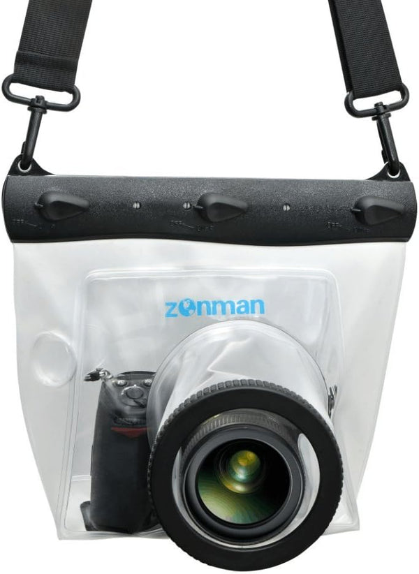 Zonman DSLR Camera Universal Waterproof Underwater Housing Case for Canon Nikon Sony Pentax Cameras