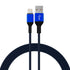 iPhone Charger Cable, Apple MFi Certified 5 Pack 6 FT Blue Long Lightning Fast Charging High Speed Data Sync USB Cable
