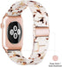 Light Apple Watch Band - Fashion Resin for Apple Watch Series 8, 7, SE, 6, 5, 4, 3, 2, Nougat White