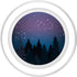 Blue Purple Galaxy Moon and Stars Forest PopSockets PopGrip for Girls and Boys, Black