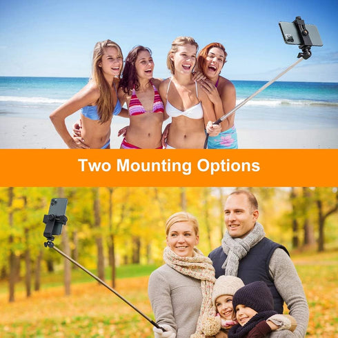 Phone Tripod Mount Adapter, Universal Cell Phone Holder, Fits Any Smartphone, Rotating Vertical and Horizontal
