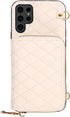 Furiet Detachable Crossbody Strap Wallet Case for Samsung Galaxy S23 Ultra 5G, Multi Card Slots, Beige
