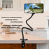 Cell Phone Holder, Lazy Bracket, 360-degree Rotating Universal Flexible Long Arms Clip Mount Gooseneck Phones Stand for