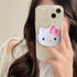 Kawaii Kitty Expanding Phone Grip, Cute Collapsible Phone Mount Holder Stand for Girls Women, Finger Snap Pop Grip Compatible with iPhone 11 12 13 14 pro max iPad Tablet Kindle and Android Cell Phone