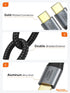 CableCreation 0.8FT Short USB C to USB C Cable 60W, Double-Braided, Compatible with iPhone 15, Galaxy S23, MacBook.
