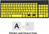 Full Size Large Print 2.4g Wireless Keyboard and Mouse with Oversized Print for Kids, Visually Impaired, Low Vision