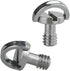 Haoge 1/4"-20 D-Ring Stainless Steel Mounting Fixing Screw for Quick Release Plate, Camera Tripod Monopod (Pack of 2)