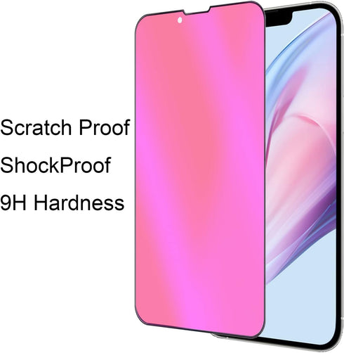iPhone 13 Pro Max Anti-Spy Screen Protector - 2PCS Anti-Blue Tempered Glass Mirror Privacy Film