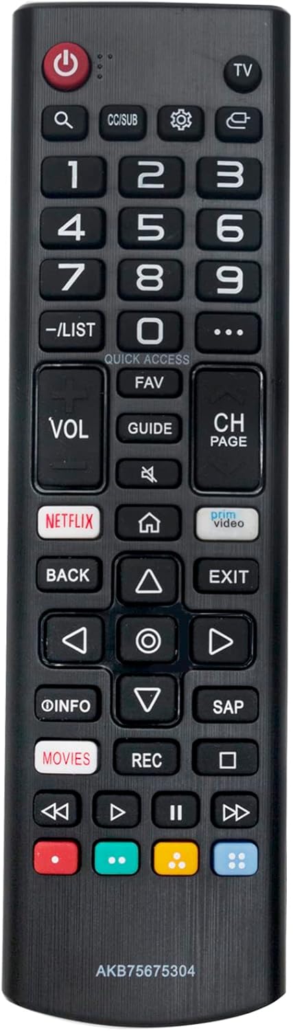 AKB75675304 Replacement Remote Control for LG Smart TV 43LM5700PUA 65UM73000PUA 32LM6350PUA 43UM6900PUA 49UM6900PUA