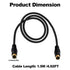 YARCHONN 4 -1.5M-2Pcs (ML) S-Video Cable Pin Mini Din SVideo Male to Male Extension Cable,SVHS Lead Cord Male Connector