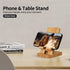 Baiwryxl Wood Phone Stand, Desktop Wooden Phone Holder, Portable Office Phone Stand for Desk, Wood ipad Stand