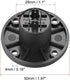 uxcell 4-Pin Speakons Panel Mount Connector,Audio Speaker Jack Twist Lock,Round Speaker Jack Plate with Metal Insert,2Pcs