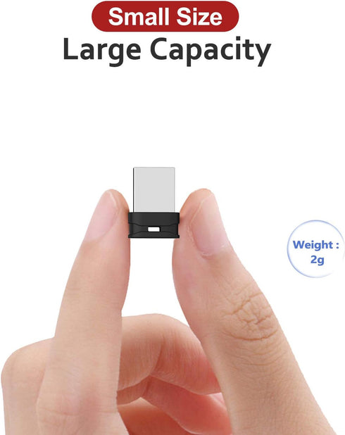 K&ZZ 64GB 2 Pack 2.0 (64GB, 2 Pack USB Flash Drive Ultra Slim Thumb Drive USB Memory Stick USB Drive Data Stick