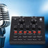 ZHANGLI V8 External Sound Card, USB Live External Sound Mixer Board, Voice Changer Sound Card with Multiple Sound