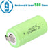 anmas rucci 1.2V 2200mAh 16-Pack Odstore Ni-Cd Rechargeable C Battery Sub C Batteries C Size (Green)